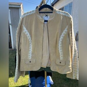 Live a Little VTG Lined Suede Leather Blazer